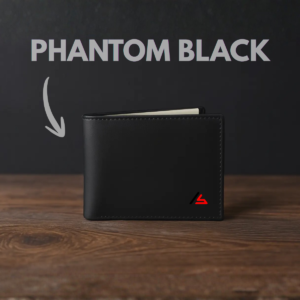Premium Phantom Black Leather Wallet