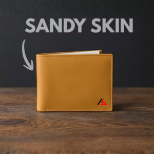 Sandy Skin Leather Wallet
