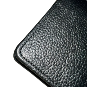 Black Textured Leather Wallet (Bifold) | Old Money Style – LEASPO - Image 4