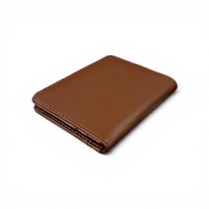 Brown Leather Card Holder (Bifold) | Genuine Leather – LEASPO