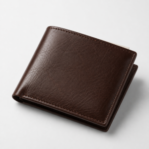 LEASPO Brown Leather Wallet – 100% Genuine Leather